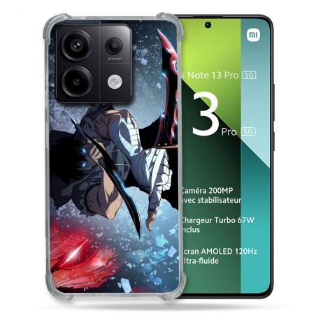 Coque Renforcée Pour Xiaomi Redmi Note 13 Pro 5G Manga Solo Leveling Sung Epee