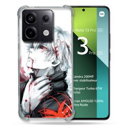 Coque Renforcée Pour Xiaomi Redmi Note 13 Pro 5G Manga Tokyo Ghoul Kaneki Blanc