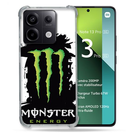 Coque Renforcée Pour Xiaomi Redmi Note 13 Pro 5G Monster Energy Tache