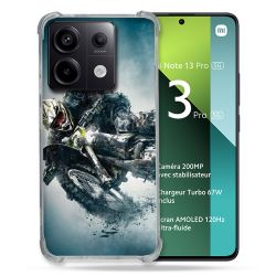 Coque Renforcée Pour Xiaomi Redmi Note 13 Pro 5G Moto Cross Ombre