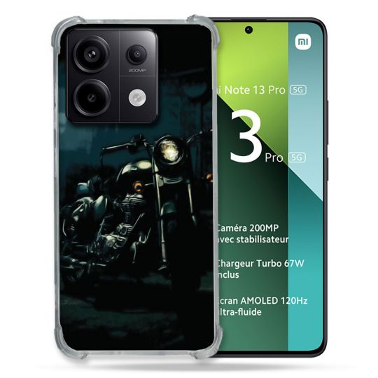 Coque Renforcée Pour Xiaomi Redmi Note 13 Pro 5G Moto Harley Vintage