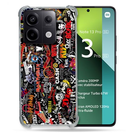 Coque Renforcée Pour Xiaomi Redmi Note 13 Pro 5G Musique Rock Groupe