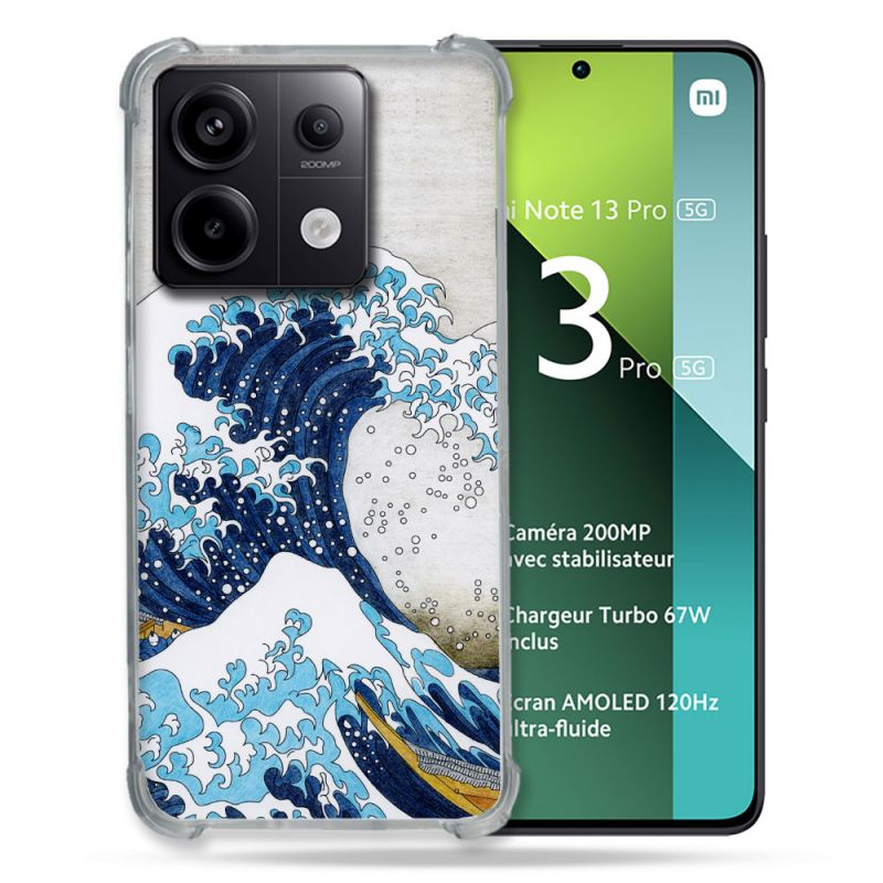 Coque Renforcée Pour Xiaomi Redmi Note 13 Pro 5G Peinture La Grande Vague