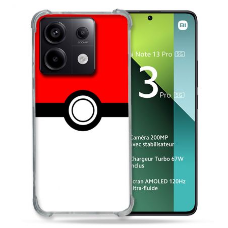 Coque Renforcée Pour Xiaomi Redmi Note 13 Pro 5G Pokemon Pokeball