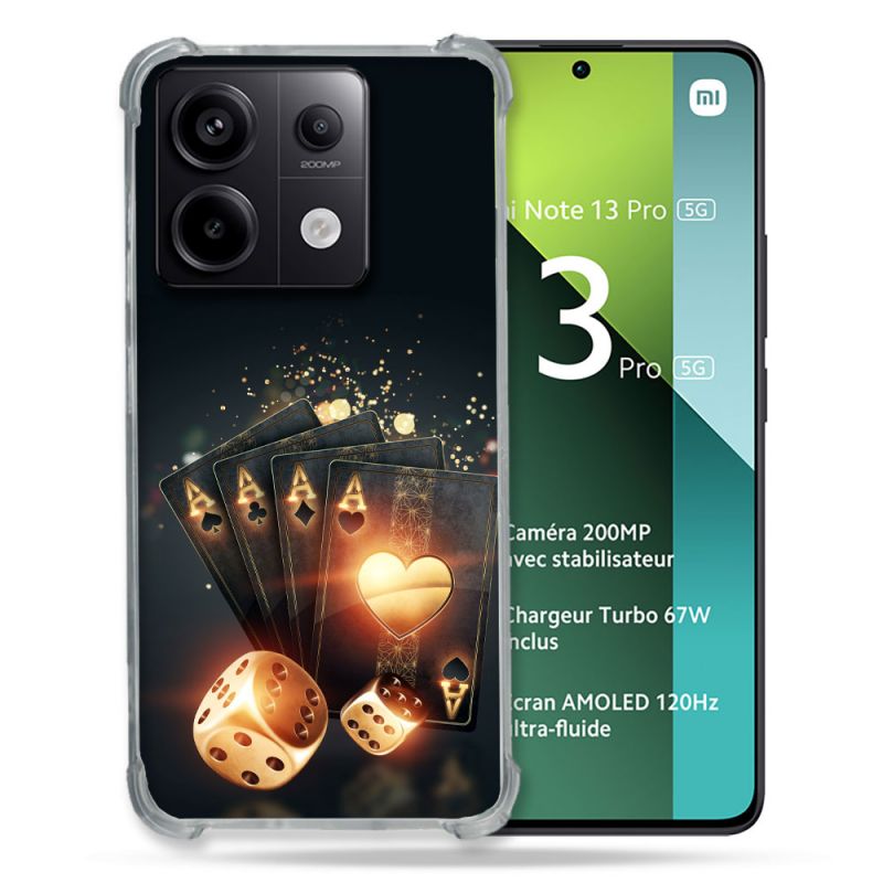 Coque Renforcée Pour Xiaomi Redmi Note 13 Pro 5G Poker Des