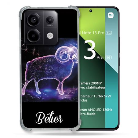 Coque Renforcée Pour Xiaomi Redmi Note 13 Pro 5G Signe Zodiaque 2 Bélier
