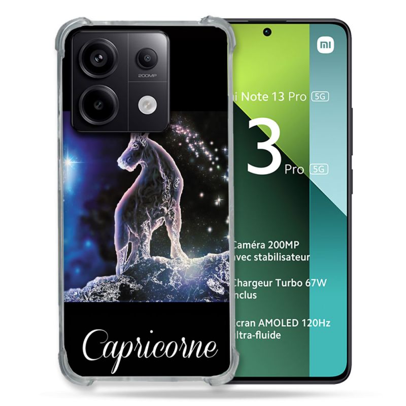 Coque Renforcée Pour Xiaomi Redmi Note 13 Pro 5G Signe Zodiaque 2 Capricorne