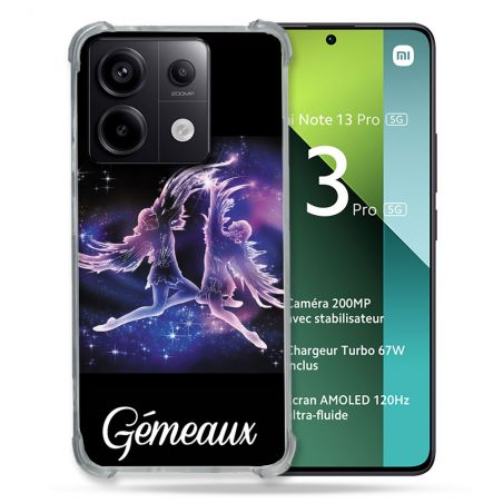 Coque Renforcée Pour Xiaomi Redmi Note 13 Pro 5G Signe Zodiaque 2 Gémeaux