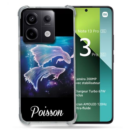 Coque Renforcée Pour Xiaomi Redmi Note 13 Pro 5G Signe Zodiaque 2 Poisson