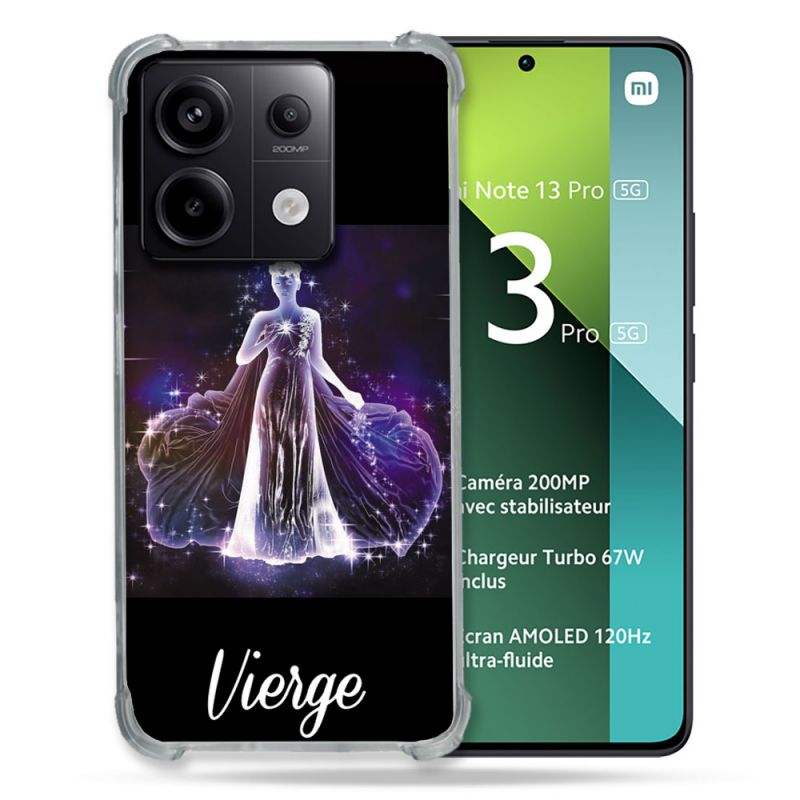 Coque Renforcée Pour Xiaomi Redmi Note 13 Pro 5G Signe Zodiaque 2 Vierge