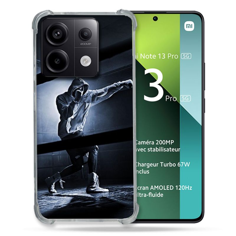 Coque Renforcée Pour Xiaomi Redmi Note 13 Pro 5G Sport Boxe Poing
