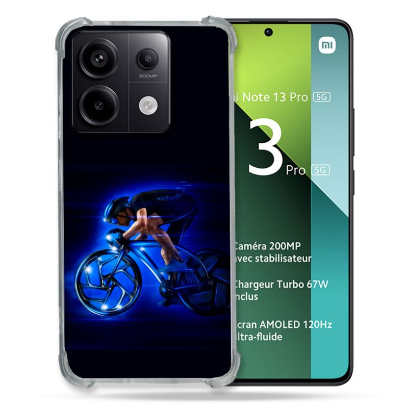 Coque Renforcée Pour Xiaomi Redmi Note 13 Pro 5G Sport Cyclisme Bleu