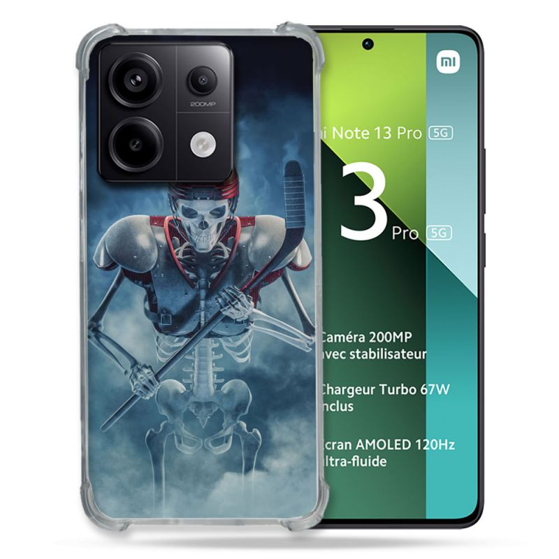 Coque Renforcée Pour Xiaomi Redmi Note 13 Pro 5G Sport Hockey Squelette