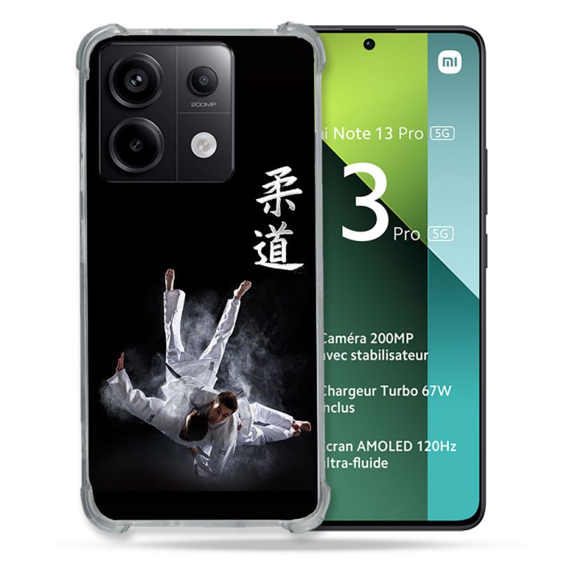 Coque Renforcée Pour Xiaomi Redmi Note 13 Pro 5G Sport Judo Noir