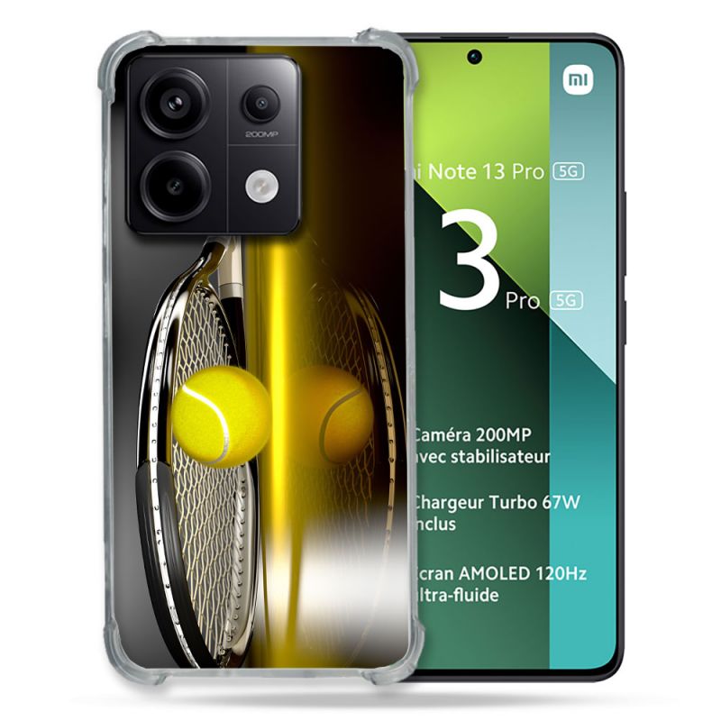 Coque Renforcée Pour Xiaomi Redmi Note 13 Pro 5G Sport Tennis Reflet