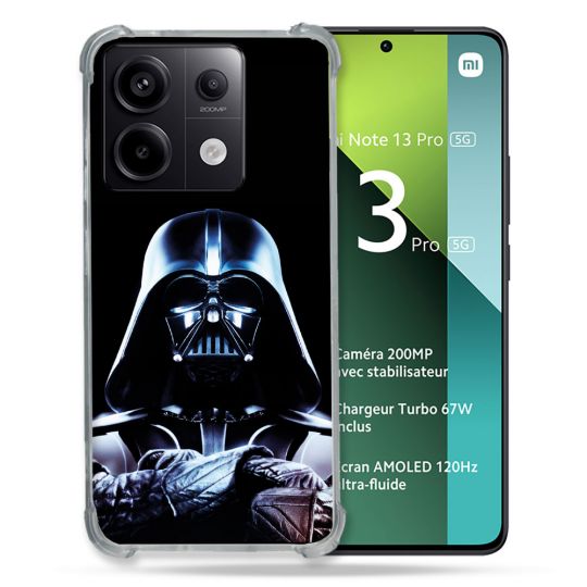 Coque Renforcée Pour Xiaomi Redmi Note 13 Pro 5G Star Wars - Dark Vador Noir