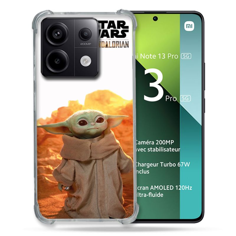 Coque Renforcée Pour Xiaomi Redmi Note 13 Pro 5G Star Wars - Yoda bebe soleil