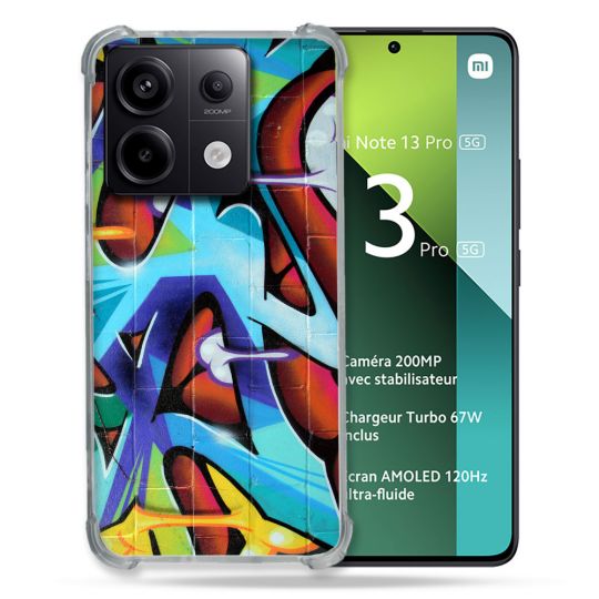 Coque Renforcée Pour Xiaomi Redmi Note 13 Pro 5G Street Art Graf Color