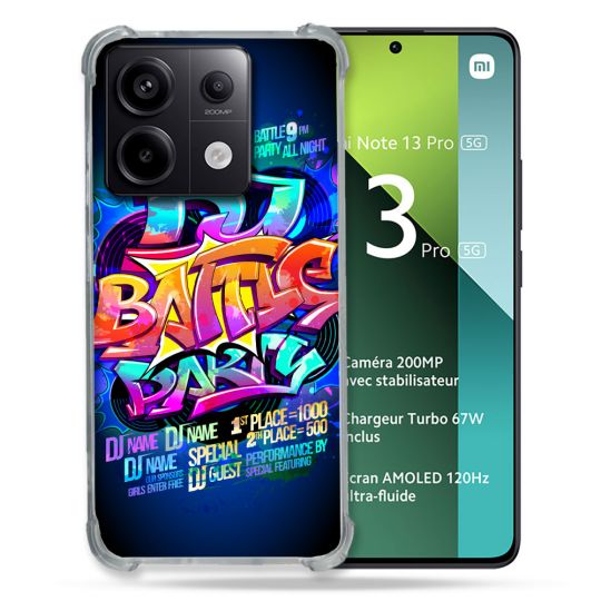 Coque Renforcée Pour Xiaomi Redmi Note 13 Pro 5G Street Art Rap