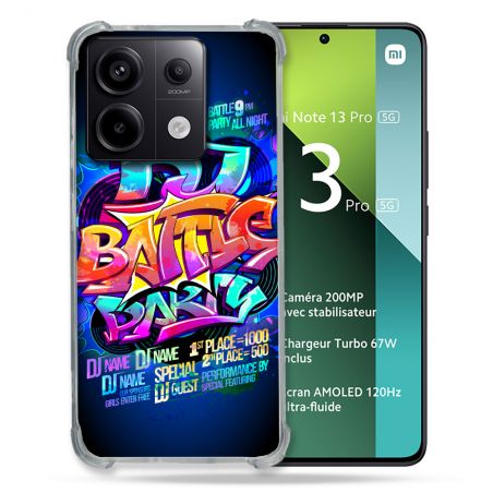 Coque Renforcée Pour Xiaomi Redmi Note 13 Pro 5G Street Art Rap