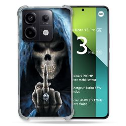 Coque Renforcée Pour Xiaomi Redmi Note 13 Pro 5G Tete de Mort Doigt
