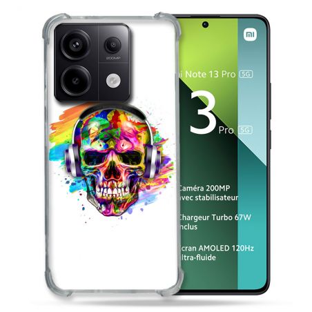 Coque Renforcée Pour Xiaomi Redmi Note 13 Pro 5G Tete de Mort Tag