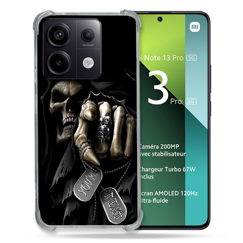 Coque Renforcée Pour Xiaomi Redmi Note 13 Pro 5G Tete de Mort Your Next