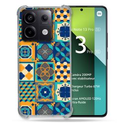 Coque Renforcée Pour Xiaomi Redmi Note 13 Pro 5G Texture Carreau Ciment Orange