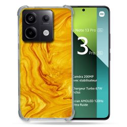 Coque Renforcée Pour Xiaomi Redmi Note 13 Pro 5G Texture Marbre Jaune