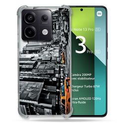 Coque Renforcée Pour Xiaomi Redmi Note 13 Pro 5G Voyage Amerique USA New York Taxi