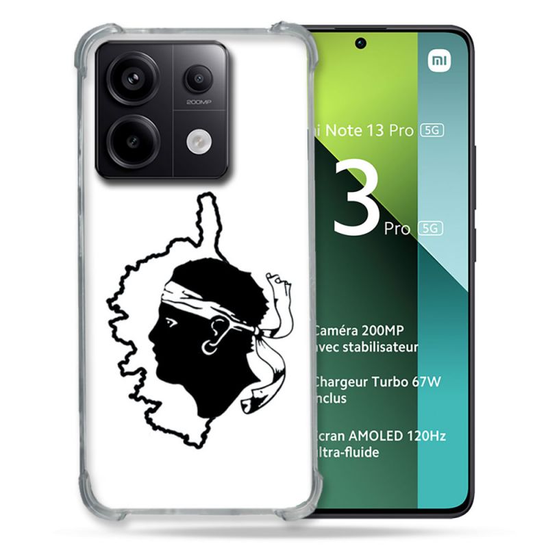 Coque Renforcée Pour Xiaomi Redmi Note 13 Pro 5G Voyage Corse Blanc