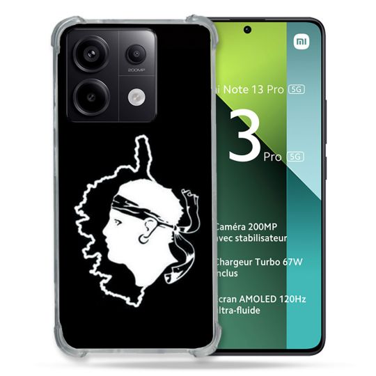 Coque Renforcée Pour Xiaomi Redmi Note 13 Pro 5G Voyage Corse Noir