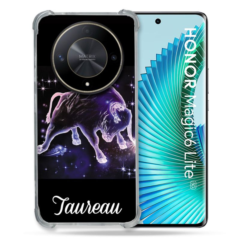 Coque Renforcée Pour Honor Magic 6 Lite 5G Signe Zodiaque 2 Taureau