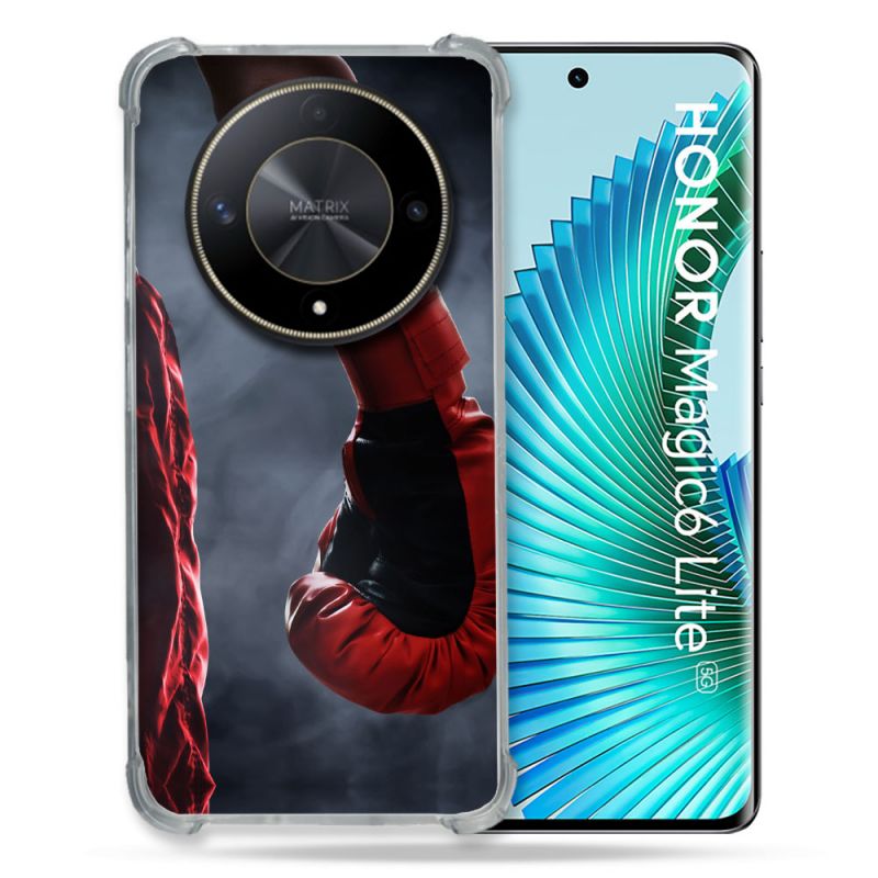 Coque Renforcée Pour Honor Magic 6 Lite 5G Sport Boxe Gant Rouge