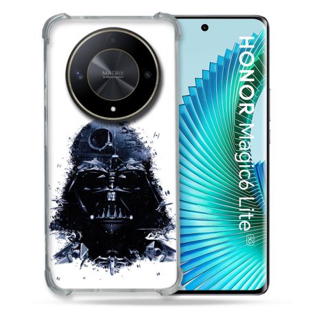 Coque Renforcée Pour Honor Magic 6 Lite 5G Star Wars - Dark Vador Blanc