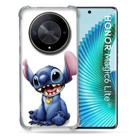 Coque Renforcée Pour Honor Magic 6 Lite 5G Stitch Blanc