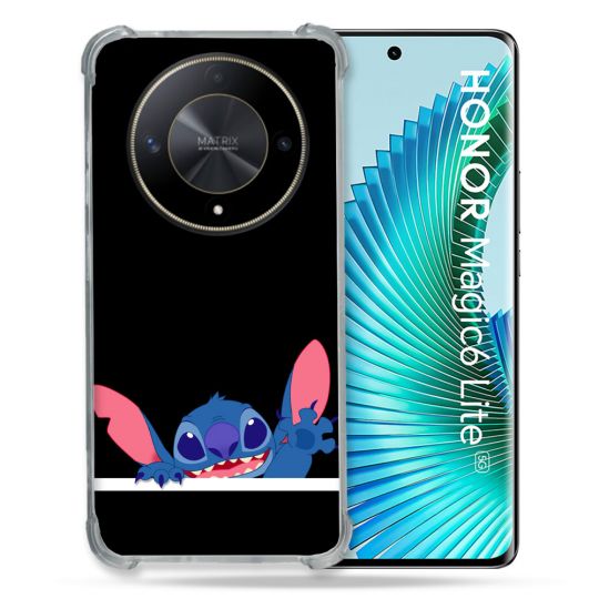 Coque Renforcée Pour Honor Magic 6 Lite 5G Stitch Noir