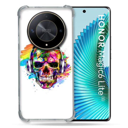 Coque Renforcée Pour Honor Magic 6 Lite 5G Tete de Mort Tag