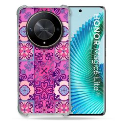 Coque Renforcée Pour Honor Magic 6 Lite 5G Texture Carreau Ciment Violet