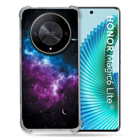 Coque Renforcée Pour Honor Magic 6 Lite 5G Univers Bleu Violet