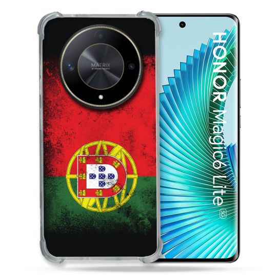 Coque Renforcée Pour Honor Magic 6 Lite 5G Voyage Portugal Drapeau