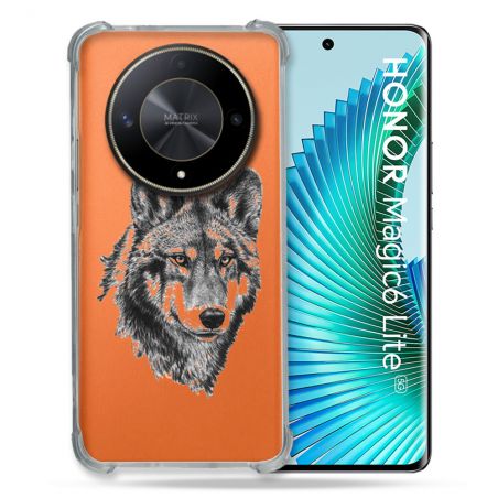 Coque Renforcée Transparente Pour Honor Magic 6 Lite 5G Loup