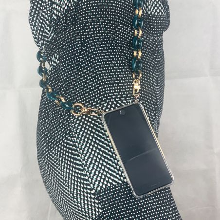 Coque Renforcée Transparente Pour Honor Magic 6 Lite 5G Lanière / Cordon Anneaux Bleu et Or