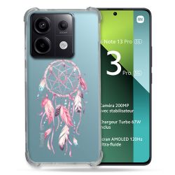 Coque Renforcée Transparente Pour Xiaomi Redmi Note 13 Pro 5G Attrape Reve Rose