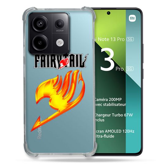 Coque Renforcée Transparente Pour Xiaomi Redmi Note 13 Pro 5G Fairy Tail