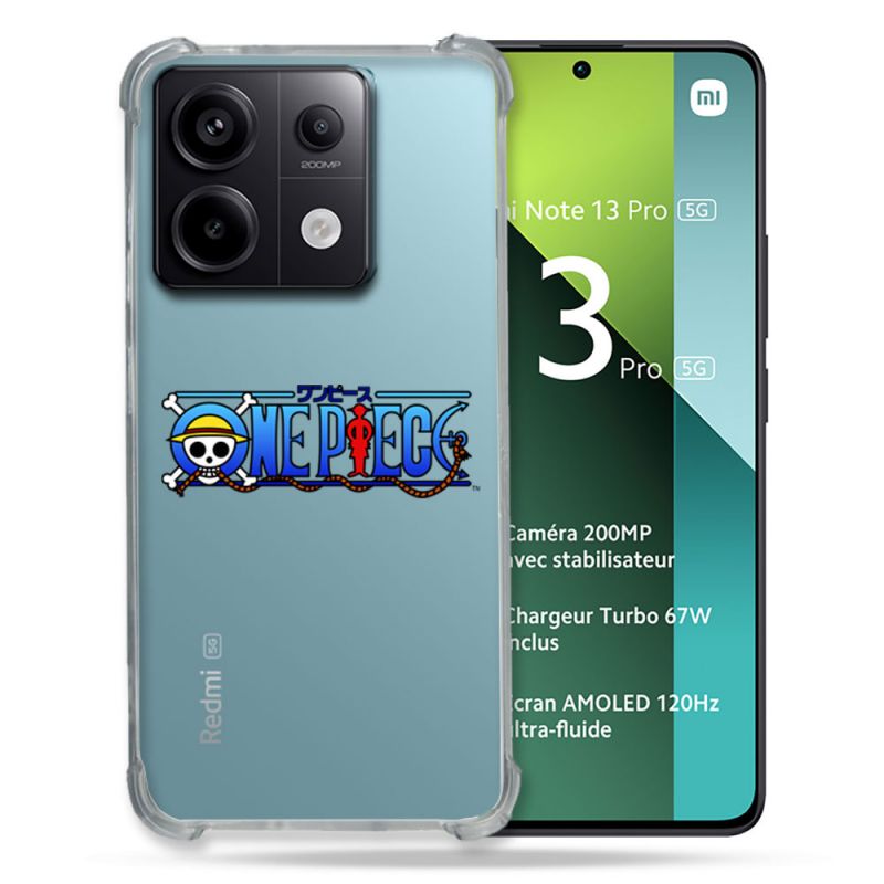 Coque Renforcée Transparente Pour Xiaomi Redmi Note 13 Pro 5G One Piece Logo