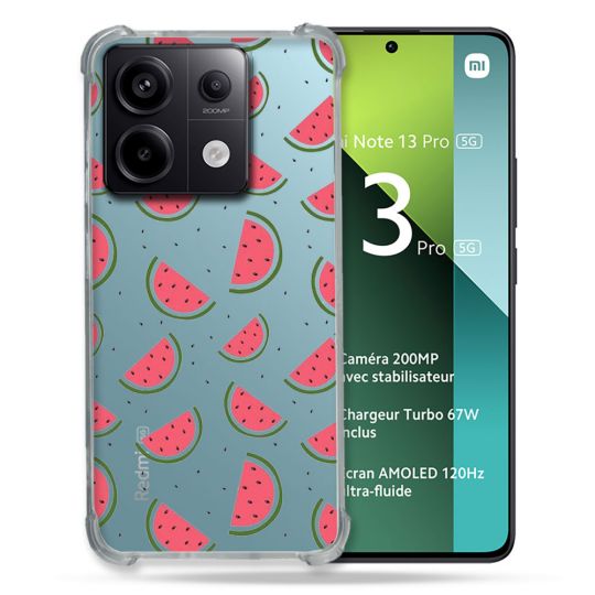 Coque Renforcée Transparente Pour Xiaomi Redmi Note 13 Pro 5G Pasteque