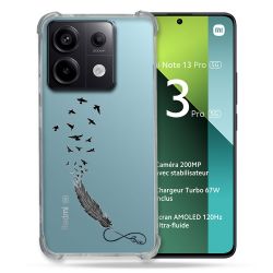 Coque Renforcée Transparente Pour Xiaomi Redmi Note 13 Pro 5G Plume Infini