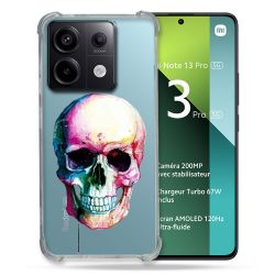 Coque Renforcée Transparente Pour Xiaomi Redmi Note 13 Pro 5G Skull Head Crane Colore