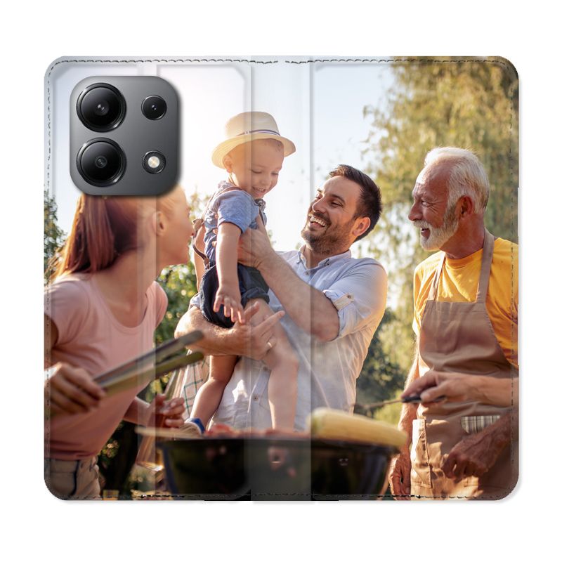 Housse Cuir Portefeuille Personnalisée pour Xiaomi Redmi Note 13 4G